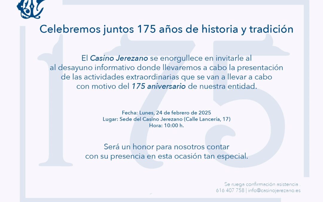 Presentación 175 Aniversario del Casino