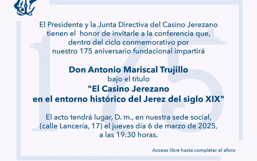 Conferencia D. Antonio Mariscal Trujillo