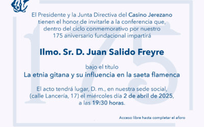 Conferencia Ilmo. Sr. D. Juan Salido Freyre