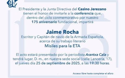 Conferencia Jaime Rocha Presentación del libro «Misiles para ETA»